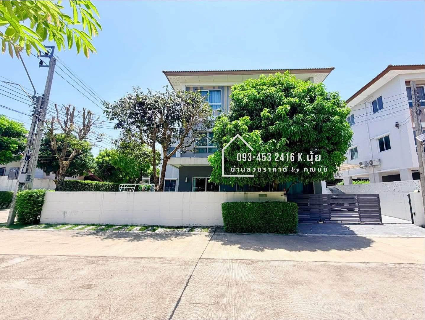🚩Luxury house •No flooding💯•Can negotiate😊🏆 **Only 15.9 million baht [Negotiable]🔥🔥Corner plot in front of the garden  📍Saimai-Sukapiban 5 [Casa Grand Sukhapiban 5]