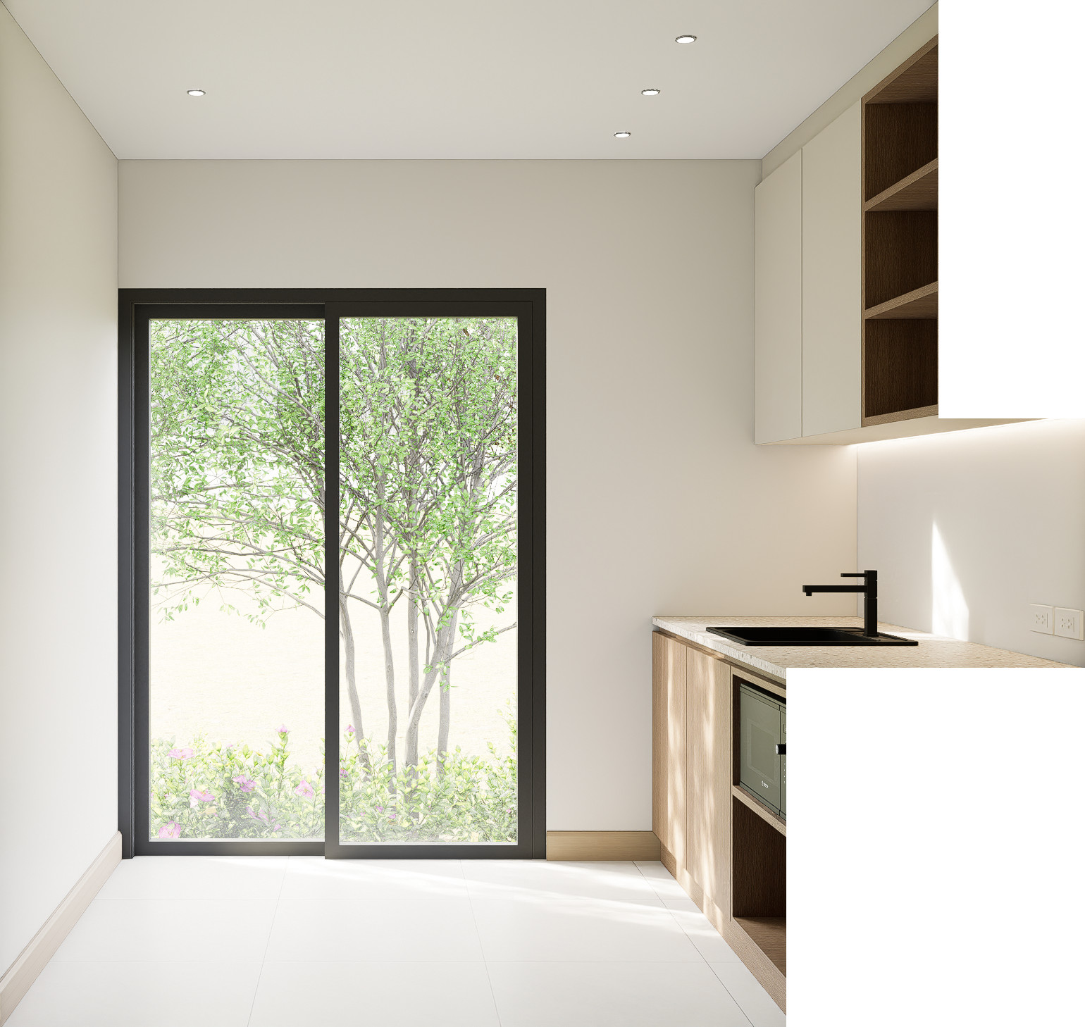 Icondo สุขุมวิท 105 ห้องสวยรีโนเวทใหม่ พร้อมอยู่ ครัวแยกเป็นสัดส่วน วิวสวน – รูปที่ 2