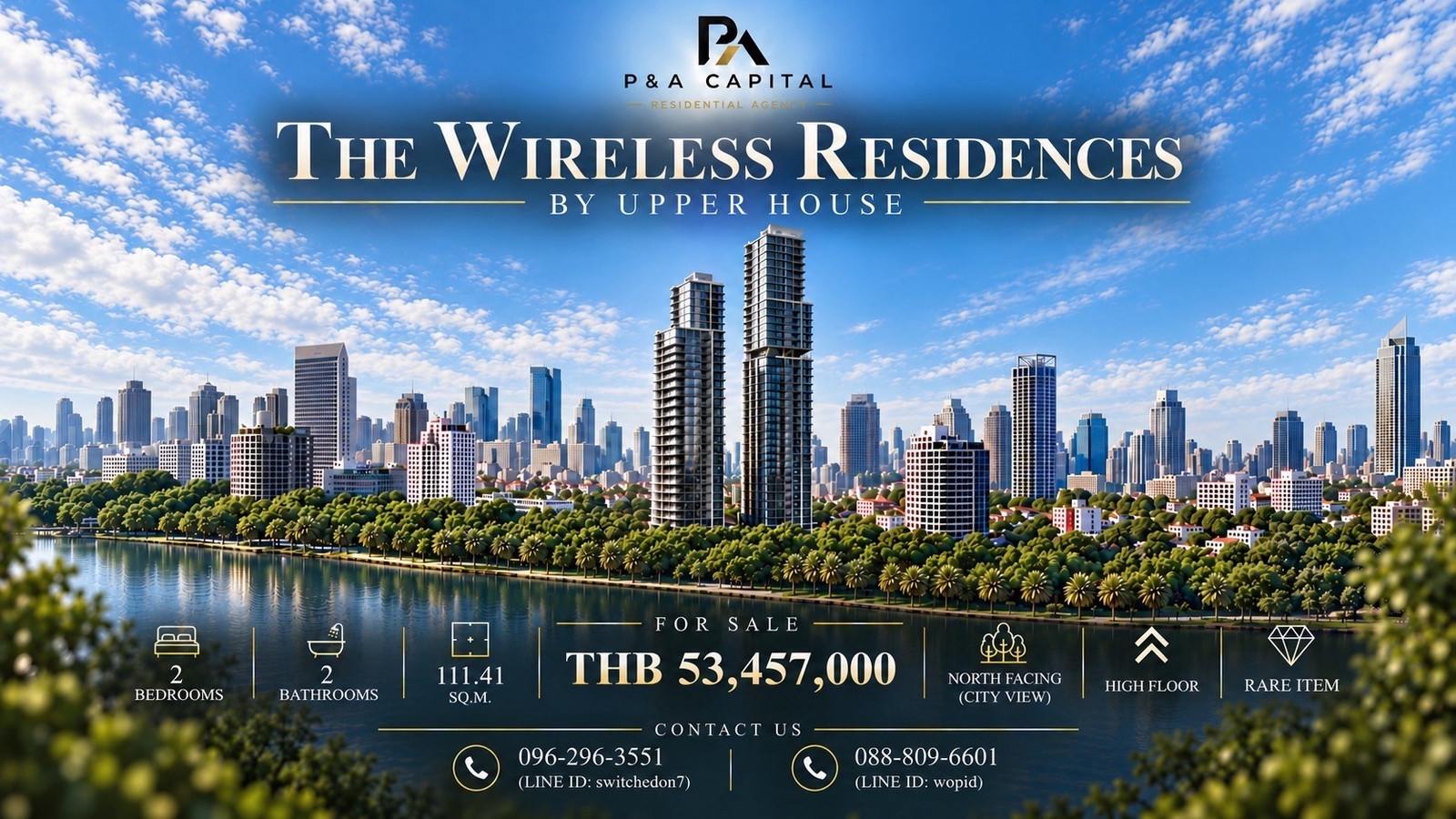 THE WIRELESS RESIDENCES BY UPPER HOUSE | 2 BEDROOM | 111.41 SQ.M.