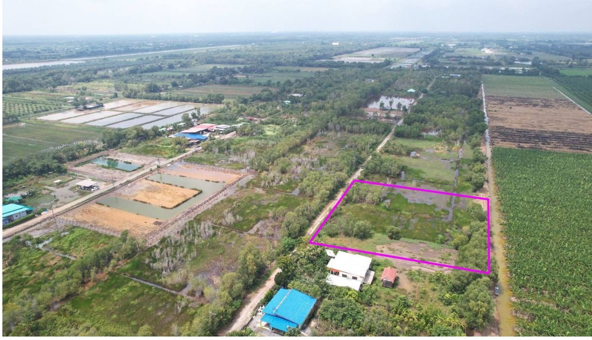 Land for sale, 2 rai (not flooded), Khlong 12, west side, Nong Suea, Pathum Thani. – รูปที่ 2