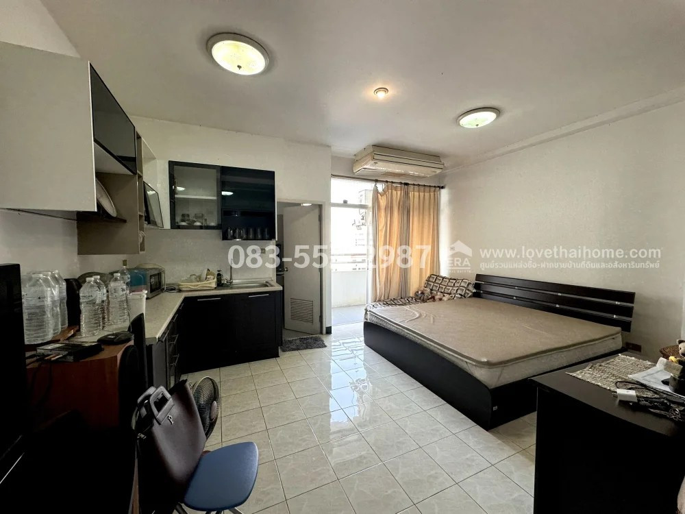 Condo for sale in Pattanakarn area 36-38, Thairong Tower, Suan Luang, studio room 40.87 sq m., on the 6th floor, city view, near MRT Hua Mak and Airport link Hua Mak, price 1.25 million, cheapest selling in the project. Buy to renovate, great value. – รูปที่ 2