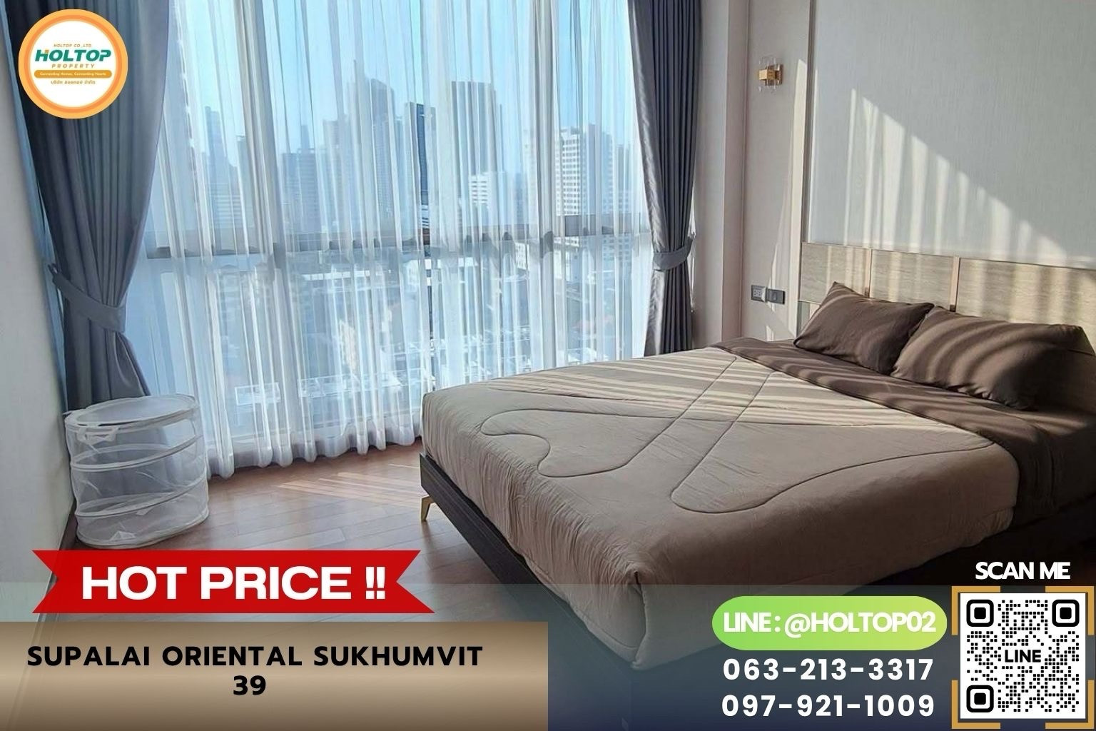 #Z6577 Condo for rent Supalai Oriental Sukhumvit 39