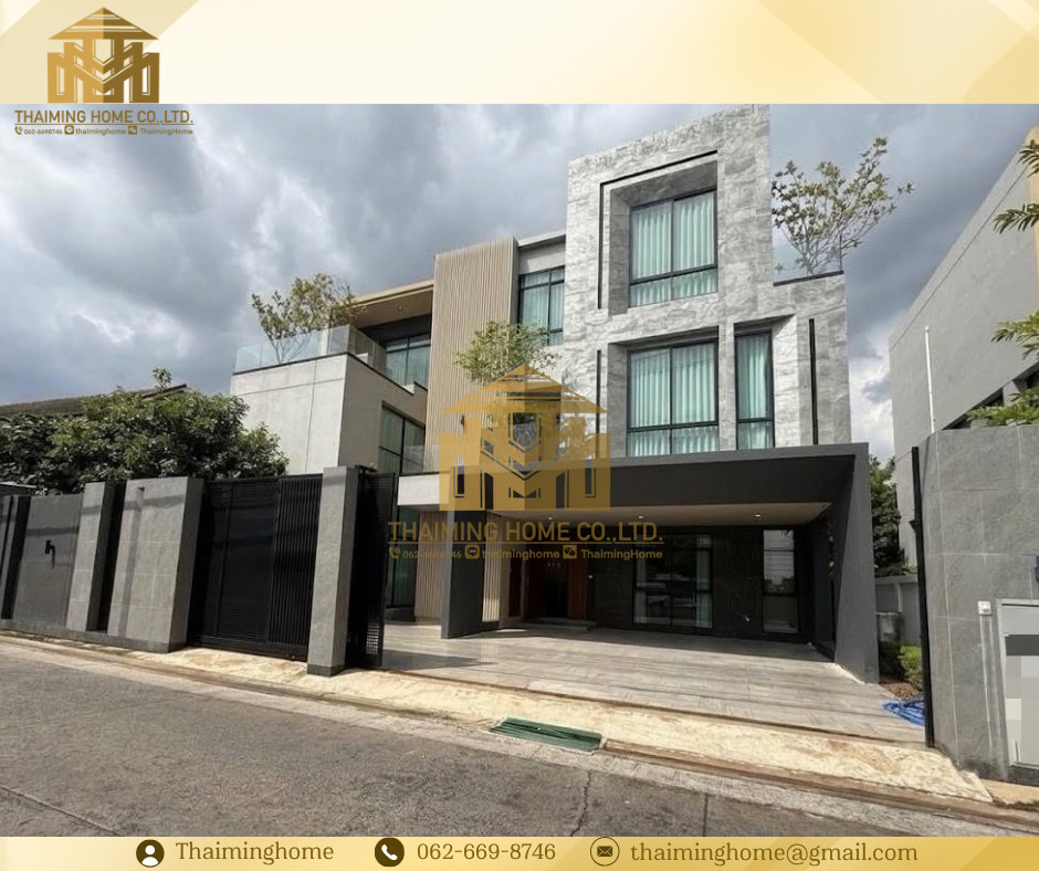 ให้เช่าบ้านเดี่ยว 3 ชั้น ขนาด 587 ตร.ม. โครงการ The Master สุขุมวิท-อ่อนนุช (TH6-2626）