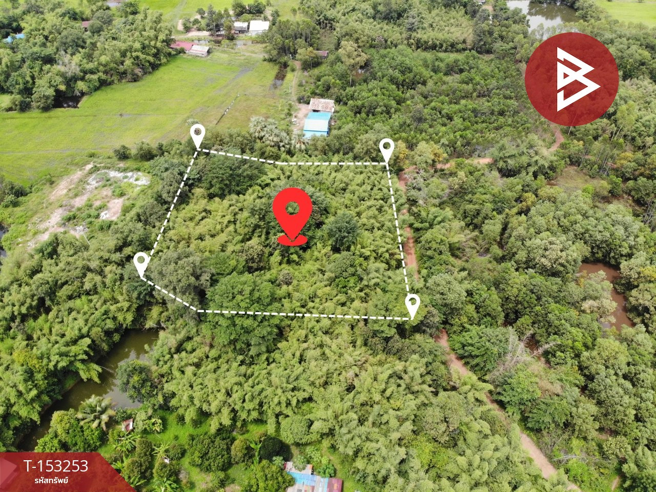 Land for sale, area 2 rai 3 ngan 68 sq m, Prachantakham, Prachinburi.