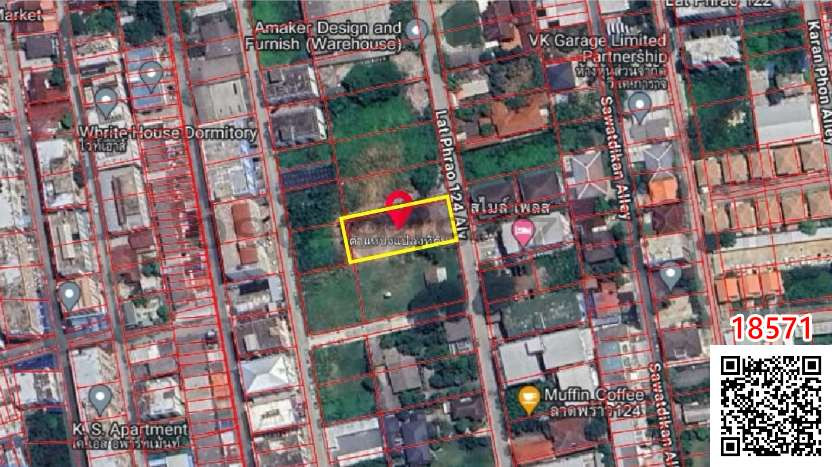 เช่า ที่ดิน ซอยลาดพร้าว 124 ขนาด 265 ตร.วา. ถมเรียบร้อย  – รูปที่ 3