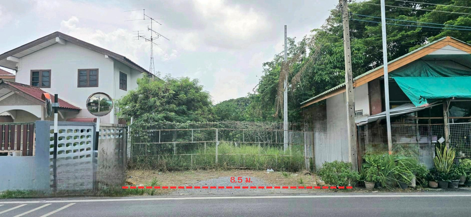 Empty land for sale, area 2 rai 3 ngan 60 square wah, Thanu Subdistrict, Uthai District, Phra Nakhon Si Ayutthaya Province.