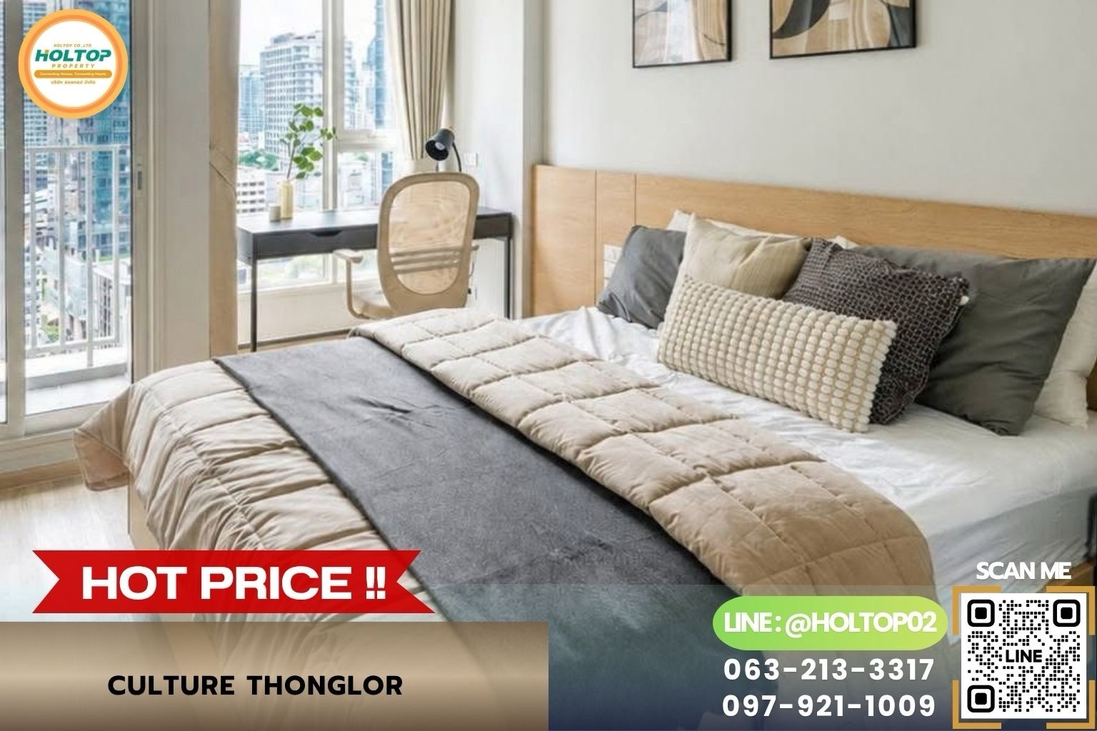 #Z6589 ให้เช่าคอนโด Culture Thonglor