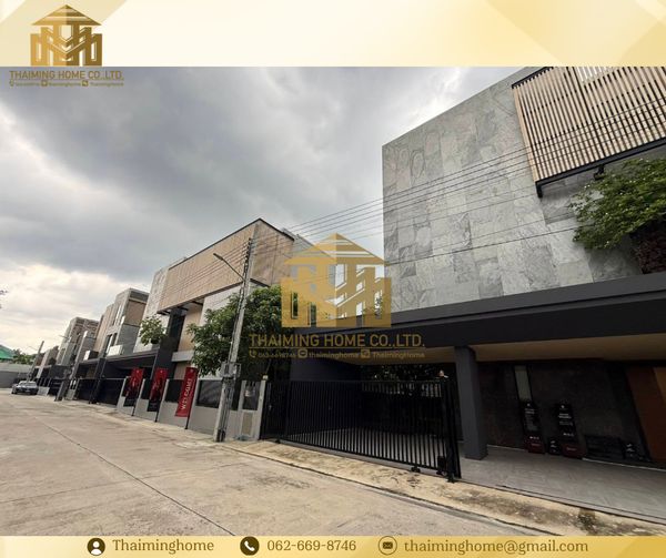 ปล่อยเช่าบ้านเดี่ยว 3 ชั้น ทำเลดี ติดถนนราชพฤกษ์ - สะพานเจษฎาบดินทร์ โครงการThe Master พื้นที่ 423 ตร.ม (TH6-2826）
