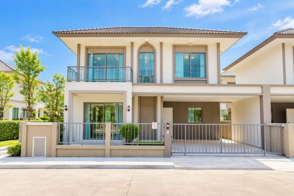 Large Mansion house 4bed Dohome BangBuaThong 1.1km. Wongwaen-Bang Bua Thong area. and 3 bath. Situa