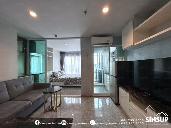 FOR RENT | 𝐑𝐞𝐠𝐞𝐧𝐭 𝐇𝐨𝐦𝐞 𝐁𝐚𝐧𝐠𝐬𝐨𝐧 𝐏𝐡𝐚𝐬𝐞 𝟐𝟖 High-floor unit with open view, near MRT Bang Son. Fully furnished.