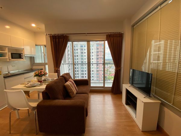 For rent, Parkland Phetkasem, 1 Bed, 35 sq m, 24th floor, Building A, north balcony.