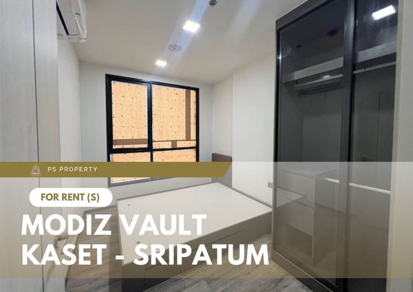 ให้เช่า 📍 MODIZ VAULT Kaset - Sripatum 📍 เฟอร์นิเจอร์ และ เครื่องใช้ไฟฟ้าครบ ใกล้ BTS บางบัว