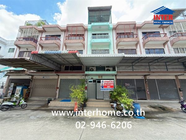 Commercial building 3.5 floors, 20 sq m. Commercial building near Central Rama 2, Rama 2 Road, Kanchanaphisek Road. Mueang Samut Sakhon, Samut Sakhon