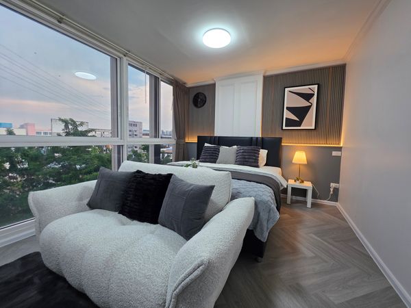 For sale Chateau In Town Ratchada 20 👉 Beautiful, cool room, 2 bedrooms, 1 bathroom 👉 5 minutes walk to MRT Sutthisan