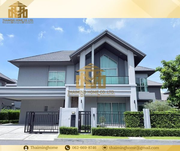 Single house for rent, luxury project Bangkok Boulevard Signature Chaengwattana, 4 bedrooms, 5 bathrooms (TH6-3826)