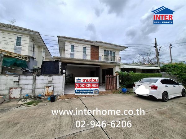 บ้านเดี่ยว 2 ชั้น 55.3 ตร.ว. หมู่บ้านเดอะลิฟวิ่ง1 บางบัวทอง ใกล้สำนักงานเทศบาลเมืองพิมลราช ถนนบ้านกล้วย-ไทรน้อย ถนนกาญจนาภิเษก บางบัวทอง นนทบุรี 