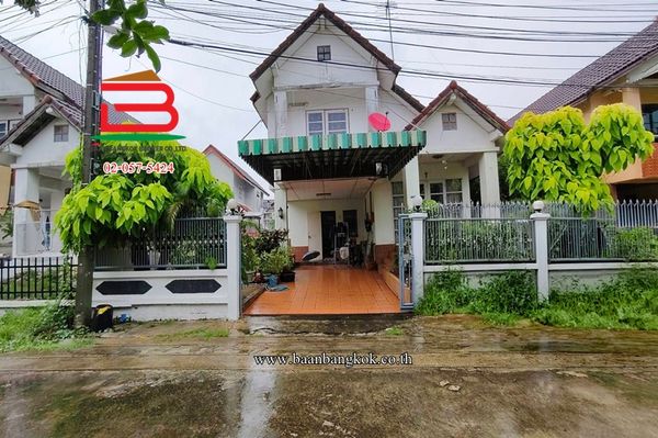 Single house, Prapawan Home Village 1 (Soi Suwinthawong 28), area 50 sq m., Suwinthawong Road, Saen Saep Subdistrict, Min Buri District.