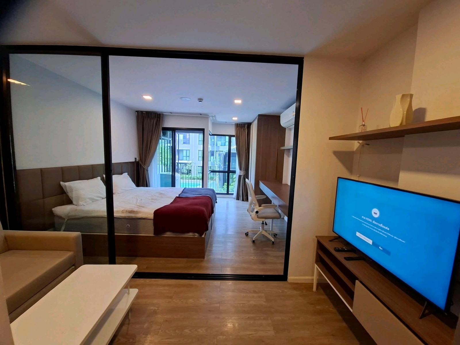 🔥For rent kave space 11,500/month, balcony room, 29.50 sq m, Building D, 2nd floor, built-in room, pool view, shady, nature. 🔥For rent kave space 11,500/month, balcony room, 29.50 sq m, Building D, 2nd floor, built-in room, pool view, shady, nature.