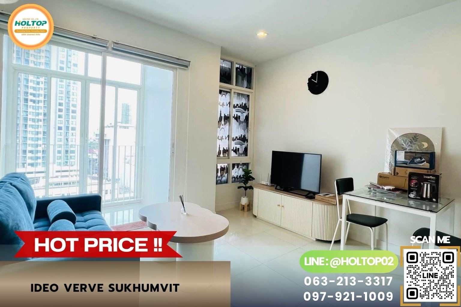 #Z6599 Condo for rent Ideo Verve Sukhumvit.