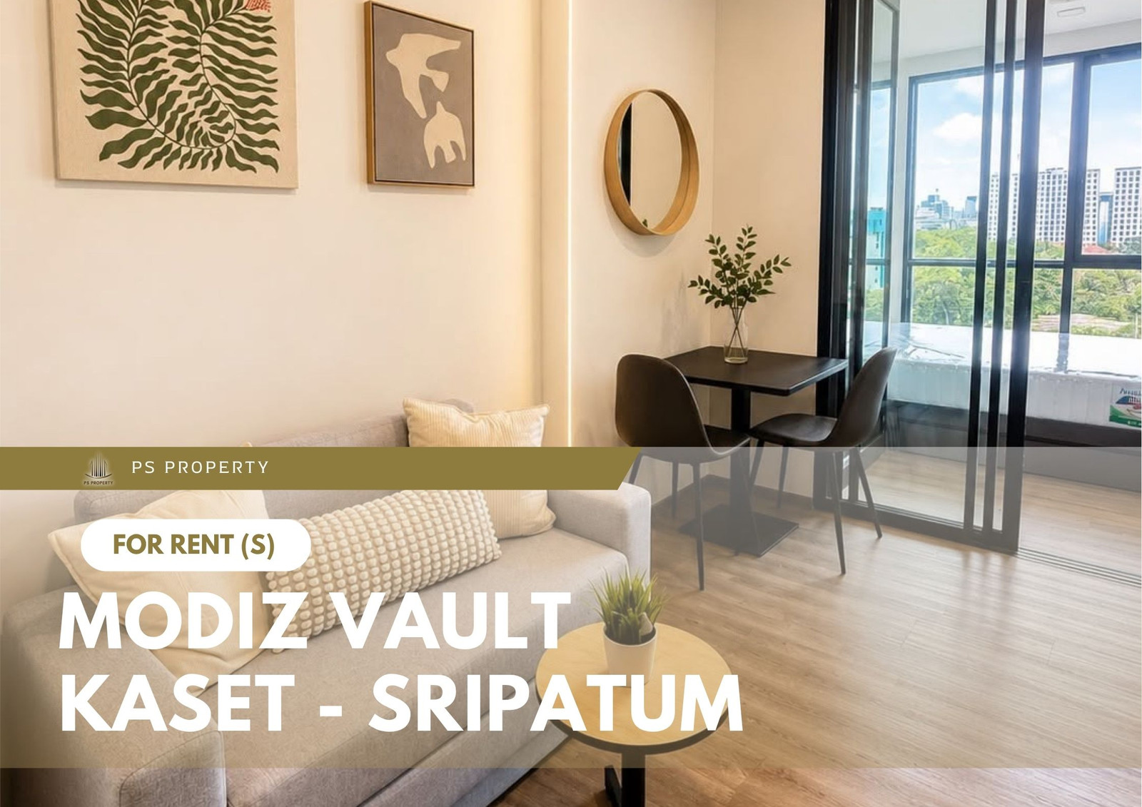 ให้เช่า 🔥 MODIZ VAULT Kaset - Sripatum 🔥 เฟอร์นิเจอร์ และ เครื่องใช้ไฟฟ้าครบ ติด ม.เกษตร