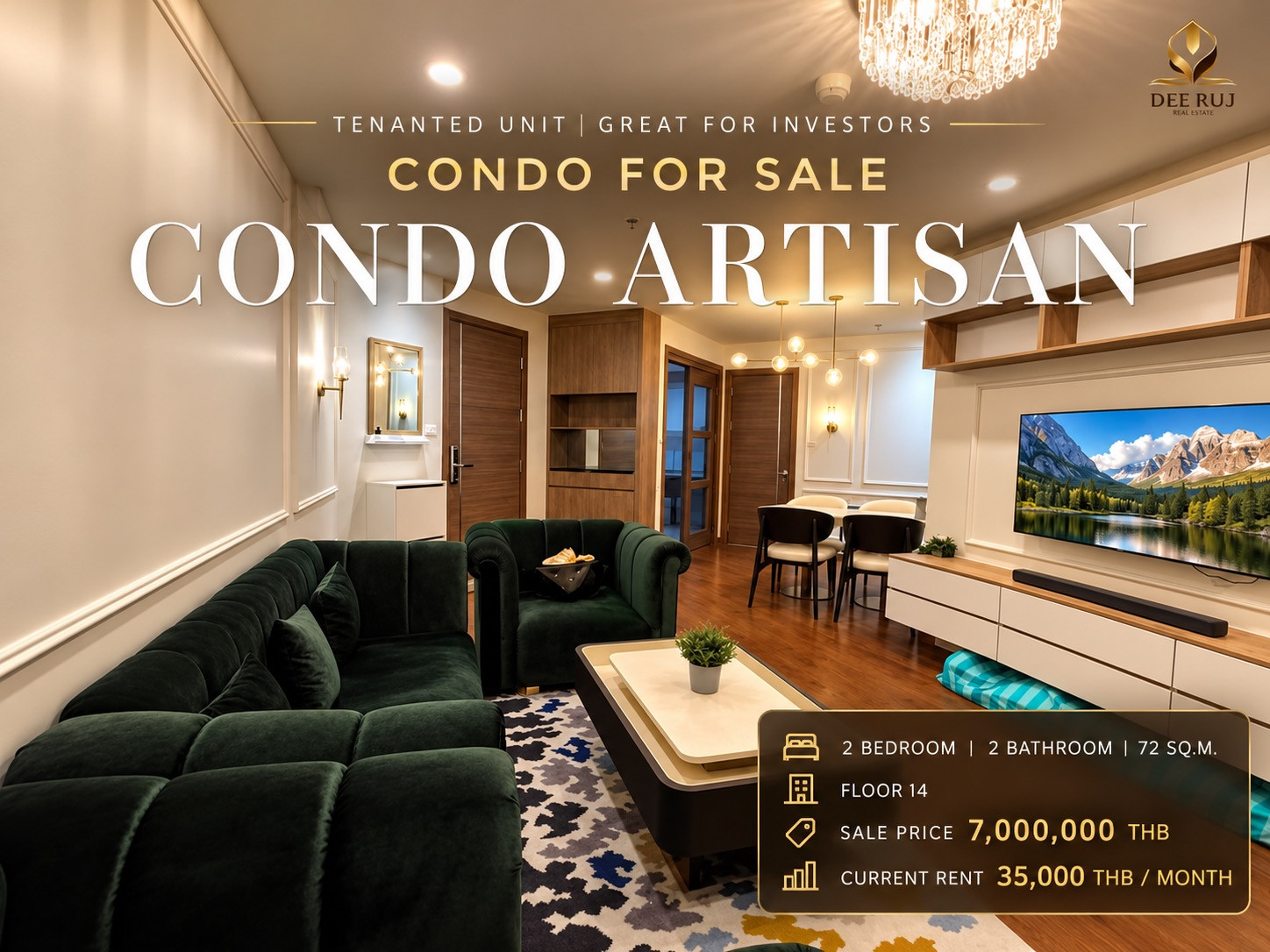 FOR SALE WITH TENANT | ARTISAN RATCHADA FOR SALE WITH TENANT | ARTISAN RATCHADA