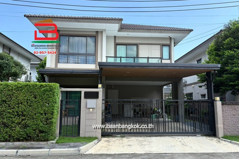 บ้านเดี่ยว 2 ชั้น หมู่บ้านภัสสร แจ้งวัฒนะ-ชัยพฤกษ์ เนื้อที่ 50.2 ตรว. ใกล้โรงเรียนนานาชาติสิงคโปร์ (SISB) ถนนแจ้งวัฒนะ-ชัยพฤกษ์ ตำบลบางตะไนย์ อำเภอปากเกร็ด จังหวัดนนทบุรี