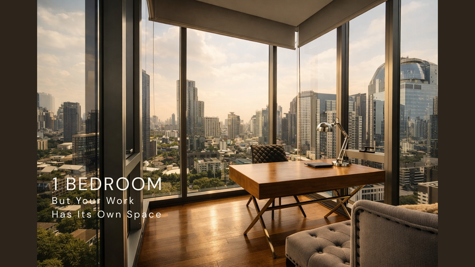 **ขาย Ashton Morph 38 | 1BR + Private Office | Scenic Sky Room วิวเมือง 180° | ชั้น 22 | ใกล้ BTS ทองหล่อ 350 ม. | 53.53 ตร.ม. | 9.9 ลบ.** 