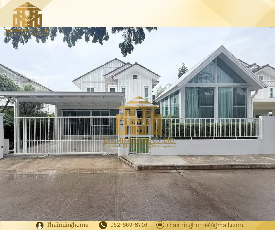 Single house for rent, Villaggio 2 (Villaggio 2), Srinakarin-Bangna, 4 bedrooms, 4 bathrooms, size 200 sq m (TH6-3926）