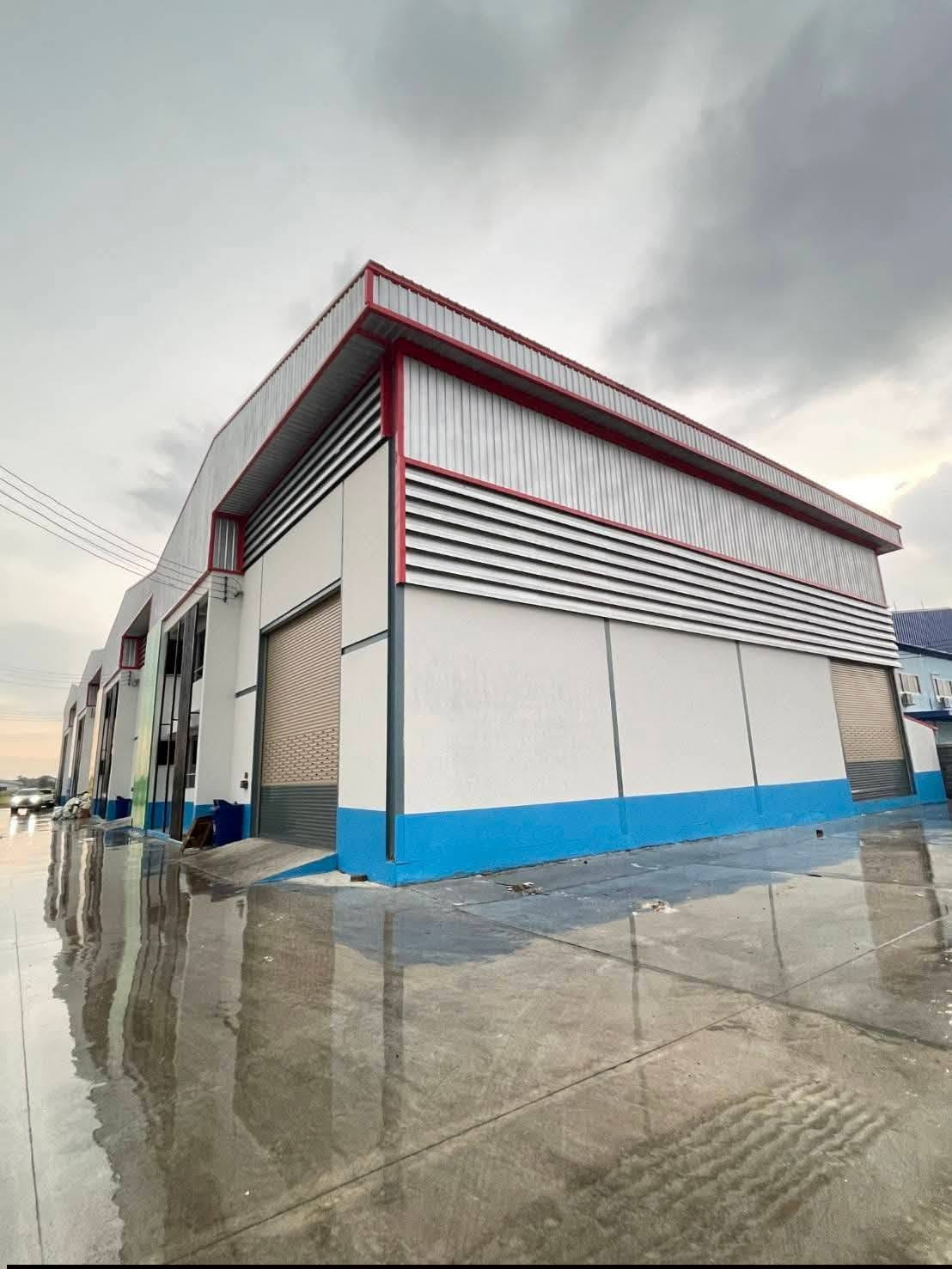 HR3857 Warehouse / small factory for rent, green, area 459 sq m., height 12 meters, Soi Bang Pla 2 (Thanasit), Bang Phli, ready to move in.