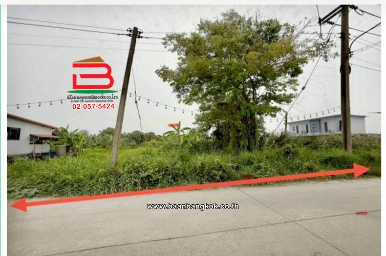 Empty land, area 1-2-92 rai, Soi Khlong Hok West 19 (Sutthiphan), Rangsit-Nakhon Nayok Road, Khlong Hok Subdistrict, Khlong Luang District, Pathum Thani.