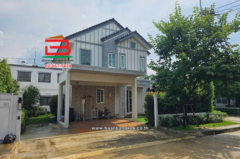 บ้านเดี่ยว 2 ชั้น (หลังมุม) เนื้อที่ 67.8 ตร.ว. วิลลาจจิโอ ลำลูกกา-วงแหวน : Villaggio Lamlukka-Wongwaen (ซอยลำลูกกา 97) ถนนพหลโยธิน ตำบลบึงคำพร้อย อำเภอลำลูกกา ปทุมธานี