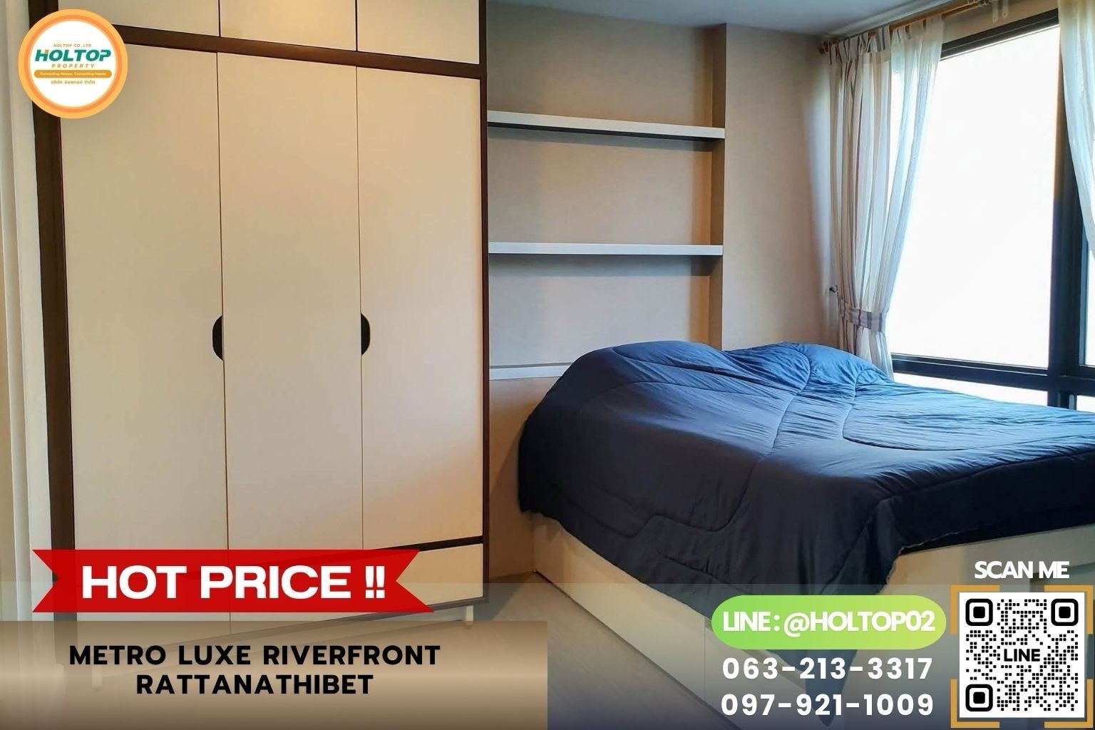 #Z6619 ให้เช่าคอนโด Metro Luxe Riverfront Rattanathibet #Z6619 ให้เช่าคอนโด Metro Luxe Riverfront Rattanathibet