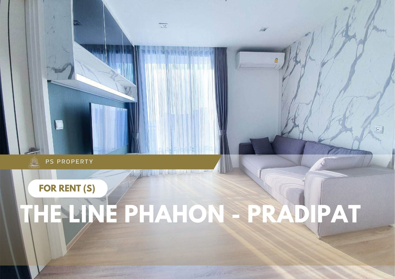 For Rent 📍 THE LINE Phahon - Pradipat 📍 Fully furnished and equipped with appliances; near BTS Saphan Khwai.