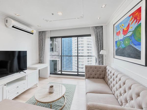 For rent: Life One Wireless, 2 bedrooms, 2 bathrooms, size 63 sq m, 24th floor.