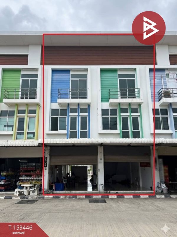 Commercial building for sale, 3 floors, 2 units, area 42 sq m, Ban Rai Subdistrict, near The Nine Market, Ratchaburi.