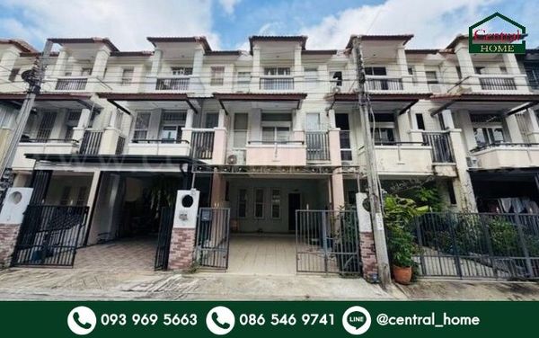 Townhome 3 floors Nararom Village Bang Kruai near Wat Chalo