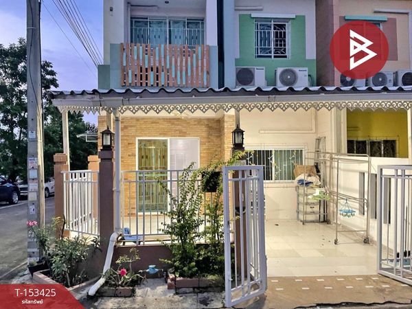2-story corner townhouse for sale, area 18.2 square meters, Nong Khaem, Bangkok.