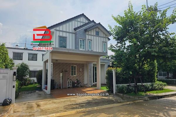 บ้านเดี่ยว 2 ชั้น (หลังมุม) เนื้อที่ 67.8 ตร.ว. วิลลาจจิโอ ลำลูกกา-วงแหวน : Villaggio Lamlukka-Wongwaen (ซอยลำลูกกา 97) ถนนพหลโยธิน ตำบลบึงคำพร้อย อำเภอลำลูกกา ปทุมธานี