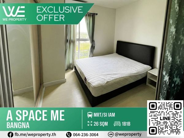 Beautiful room, perfect, fully furnished, good price!!⭐️A Space Me Bangna (A Space Me Bangna)
