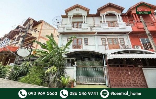3-story townhouse, Ban Rom Sai, Soi Kamnan Maen 7, Bang Bon.