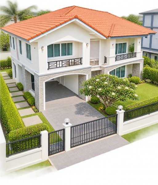 6a/c Ikkyu-san Market 1.3km WatSaiNoi 1.1km. 2story detached house 3-4bed 3bath 95sq.wa. 300sq.m. Sa