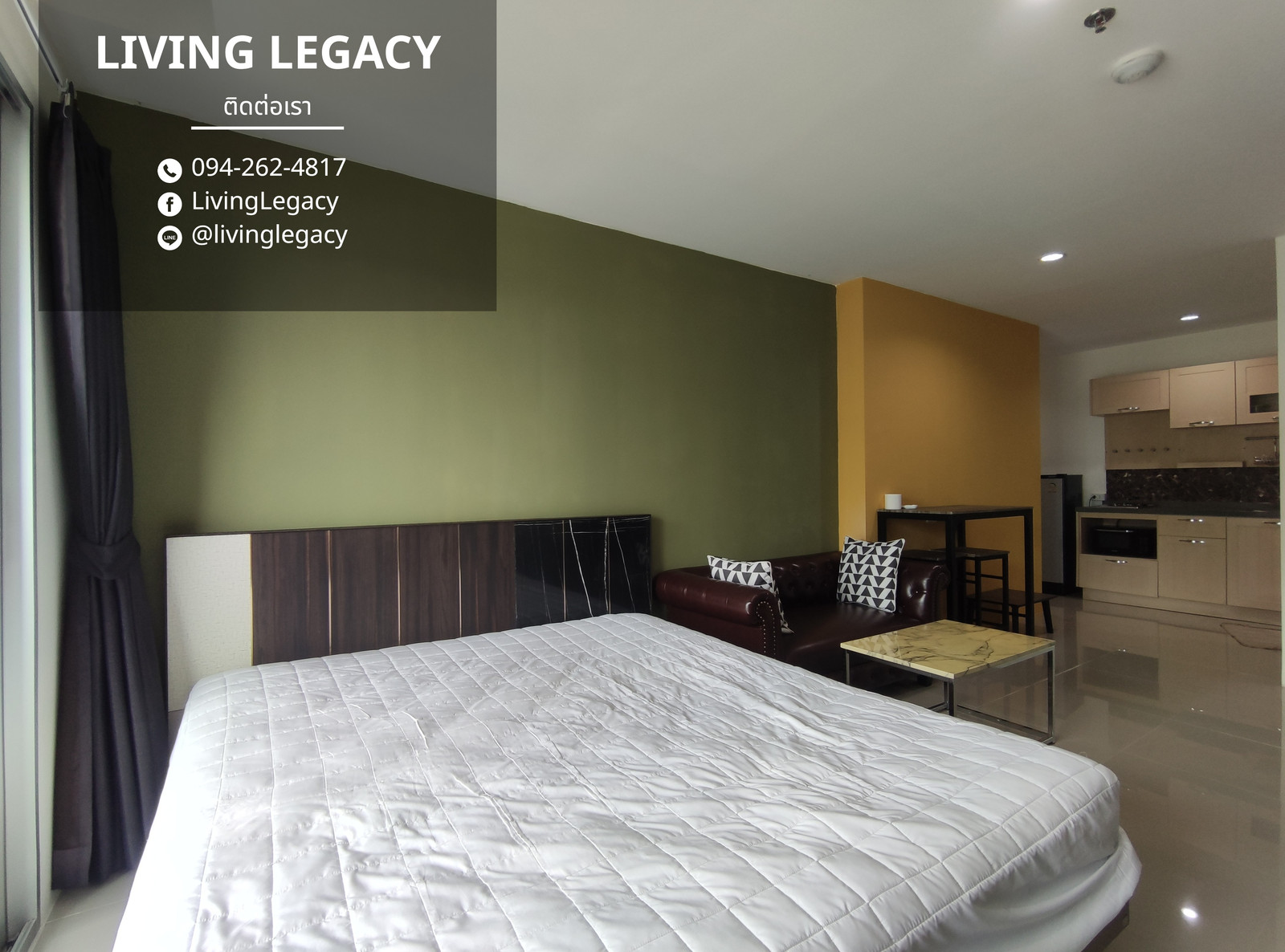SG8YDZ เช่าด่วน คอนโด Asakan Place Srinakarindra 32 ตร.ม. | ชั้น 15 | 1 ห้องนอน | 1 ห้องน้ำ 9,500 บาท/เดือน line id : @livinglegacy – รูปที่ 4