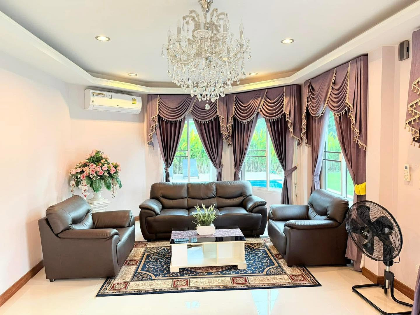 ให้เช่าพูลวิลล่า 5 ห้องนอน พร้อมสนามหญ้าขนาดใหญ่ | สันทราย–ดอยสะเก็ด เชียงใหม่  (EN below) – รูปที่ 4
