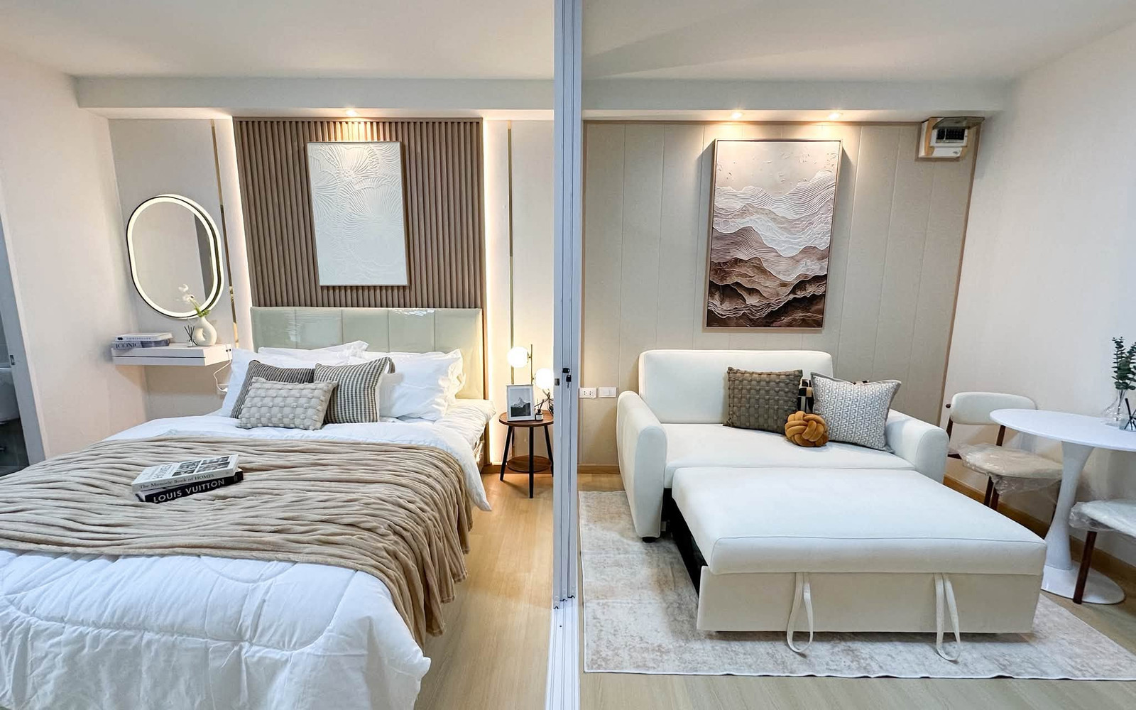 Condo for sale, City Home Ratchada-Pinklao, near MRT Bang O, newly decorated throughout the room.