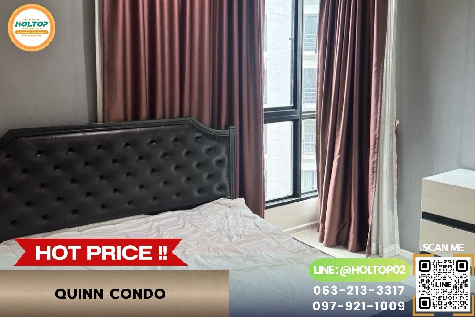 #L1536 Condo for rent Quinn Condo Ratchada 17