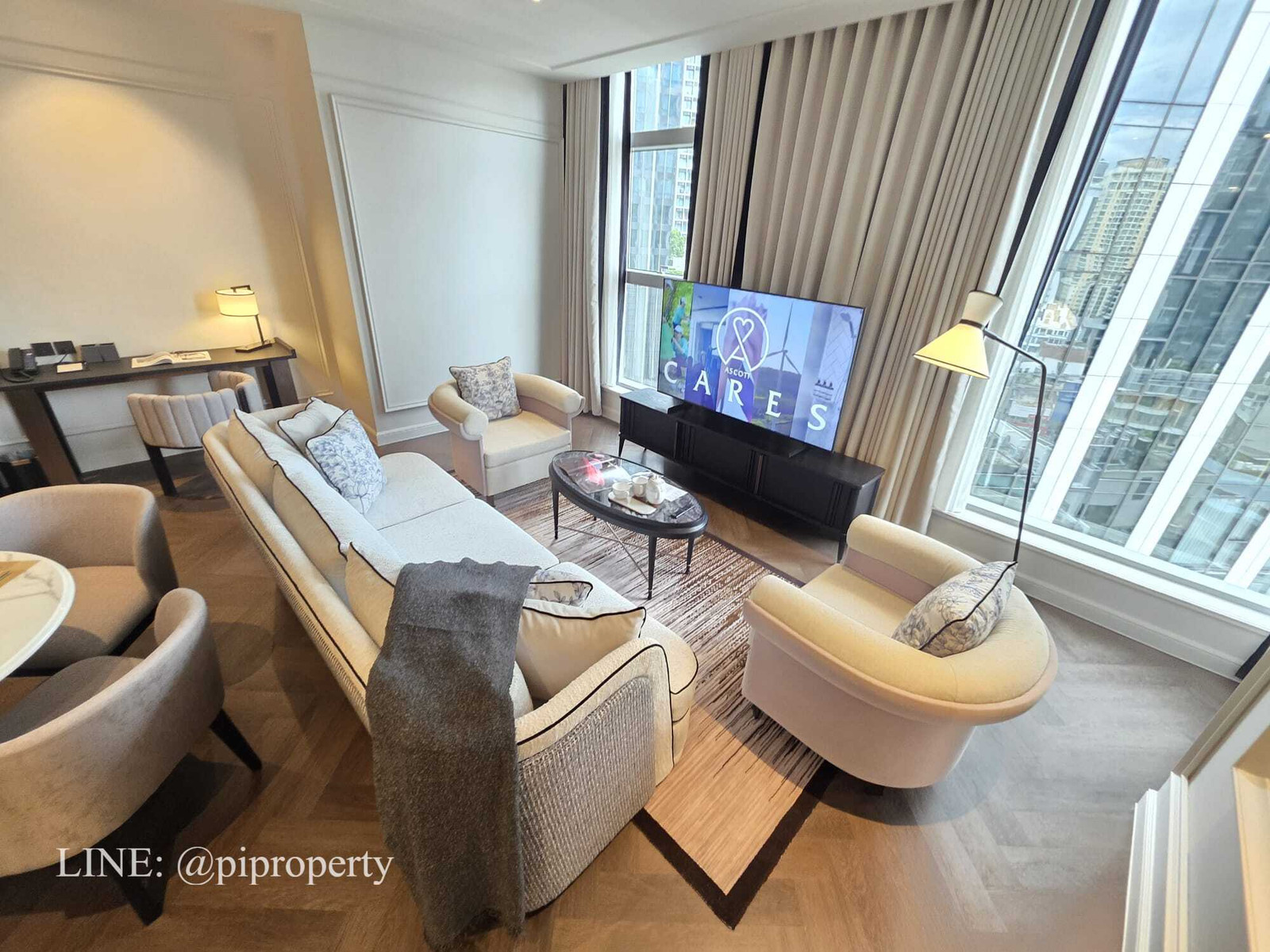 Luxurious French-style, fully-serviced apartment in Thonglor, offering luxurious living at affordable monthly rates. 