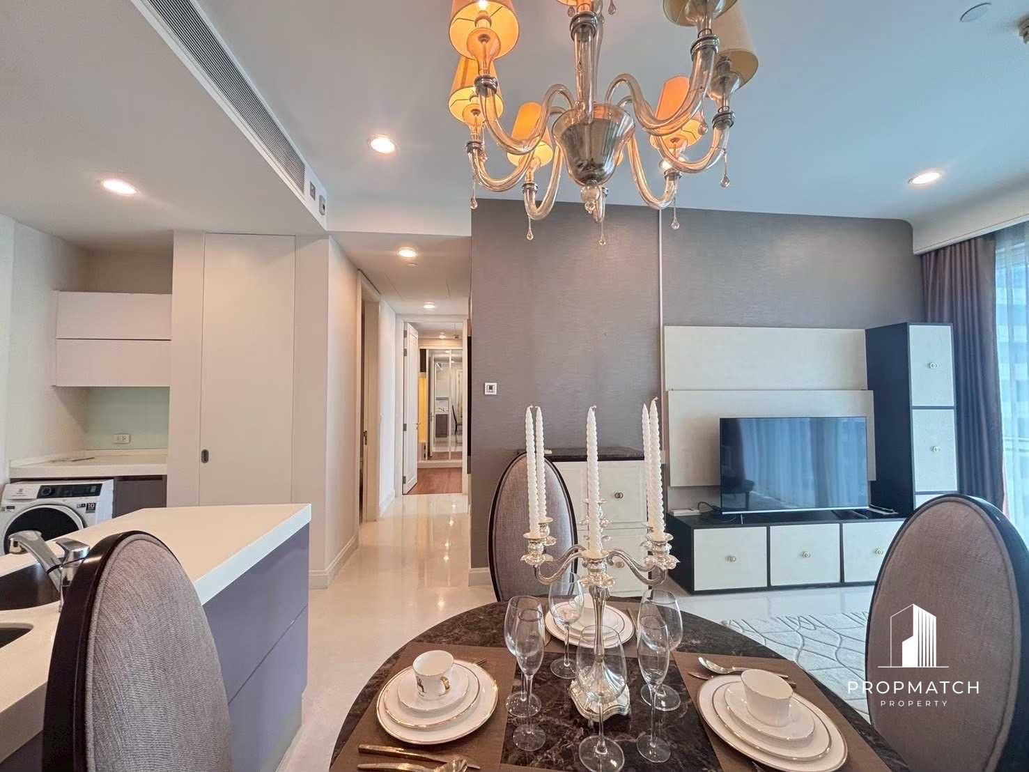 ✨Flash Deal ✨Q Langsuan ( 2Bed 2Bath 80.3SQM.) พร้อมอยู่ ! เพียง 65,000 บาทต่อเดือน Tel.0981315848@propmatch 