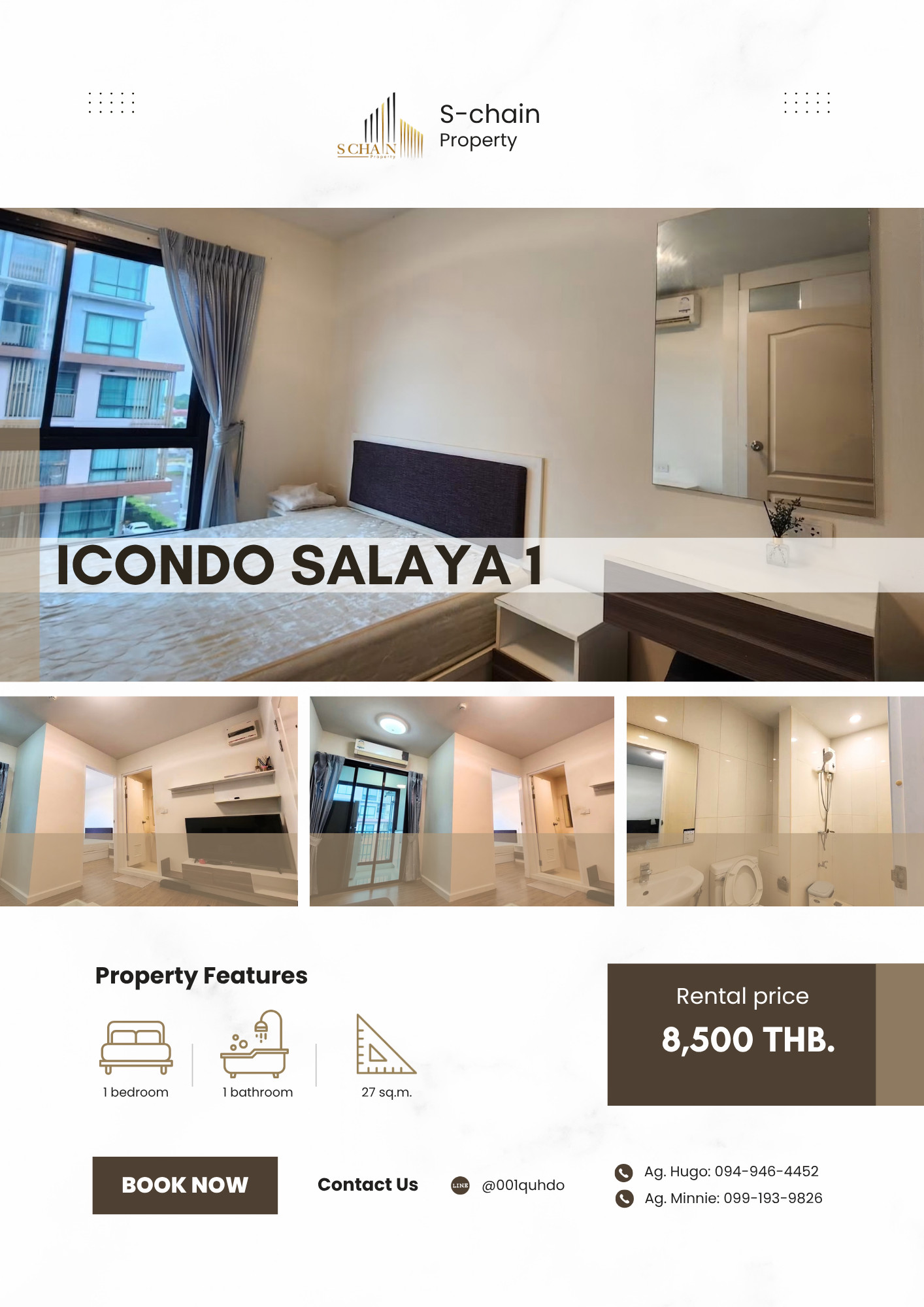 🎓🌿 อยู่ใกล้มหิดล ศาลายา! ห้องกำลังดี เหมาะอยู่คนเดียวหรือคู่ 💛✨ iCondo Salaya 1 ✨ NO-099 