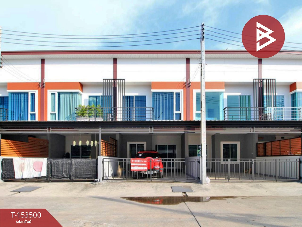2-story townhouse for sale, area 24.9 sq m, Samet, Chonburi.