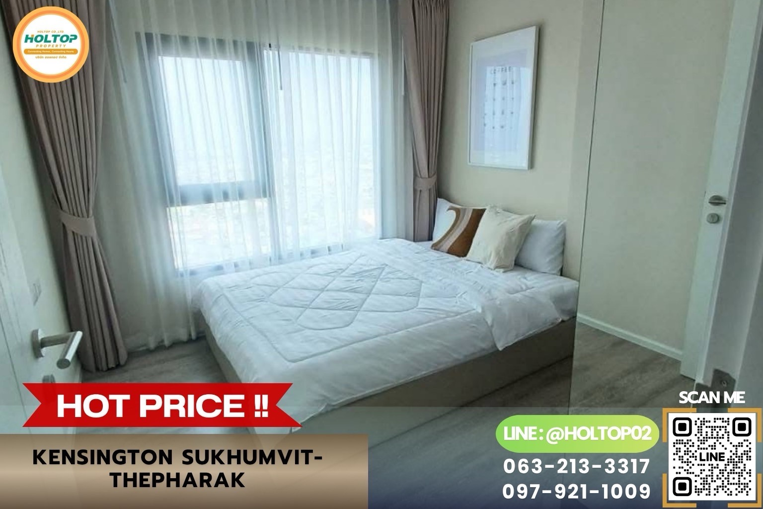 #L1554 Condo for rent Kensington Sukhumvit-Thepharak.